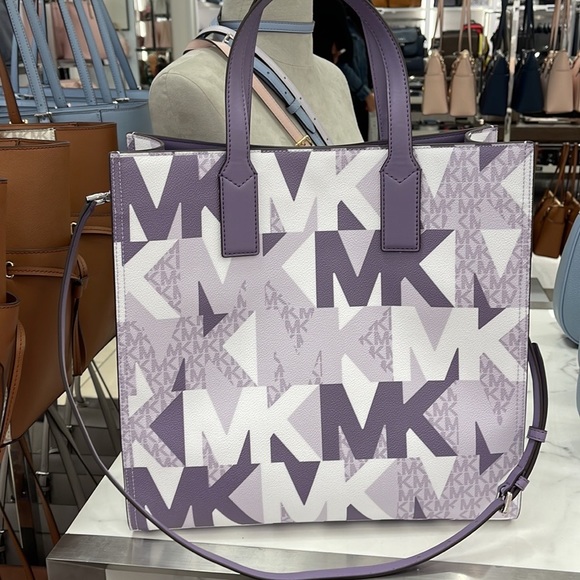 Michael Kors Kenly Orchid Haze Multi Large NS Tote - Picture 6 of 16